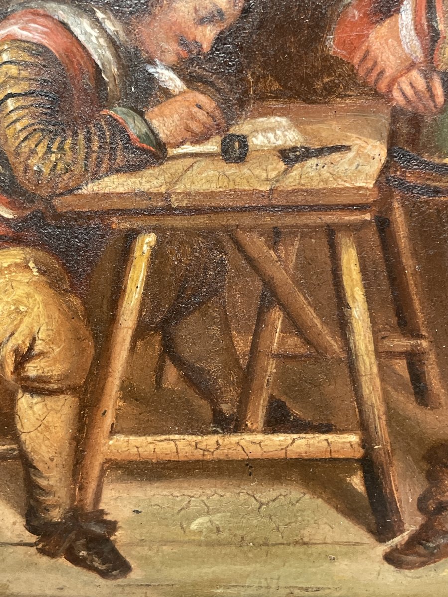 19th-century Oil Painting On Copper-photo-6