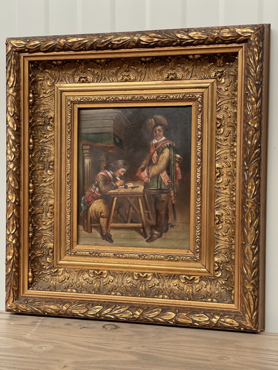 19th-century Oil Painting On Copper