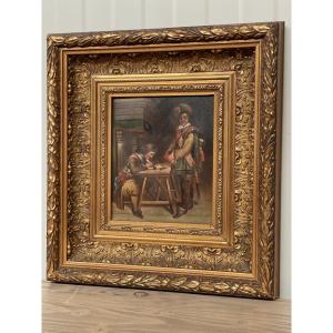 19th-century Oil Painting On Copper