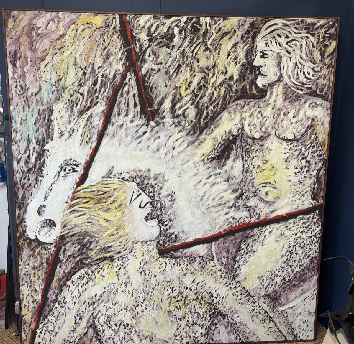 Huile sur toile Alain pouillet