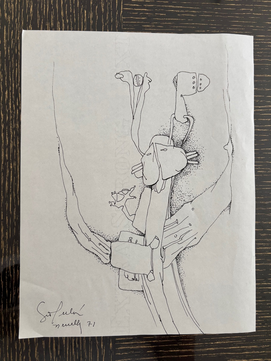 Drawing By Gina Pellon 