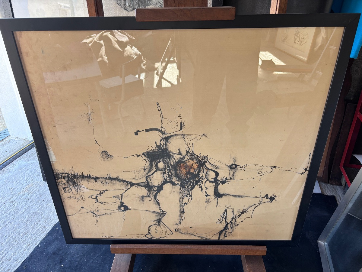 Ink On Paper Dlg Claude Viseux -photo-2
