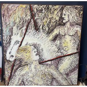 Huile sur toile Alain pouillet