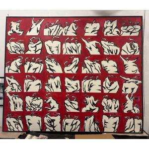 Oil On Canvas Patricia Delamare 