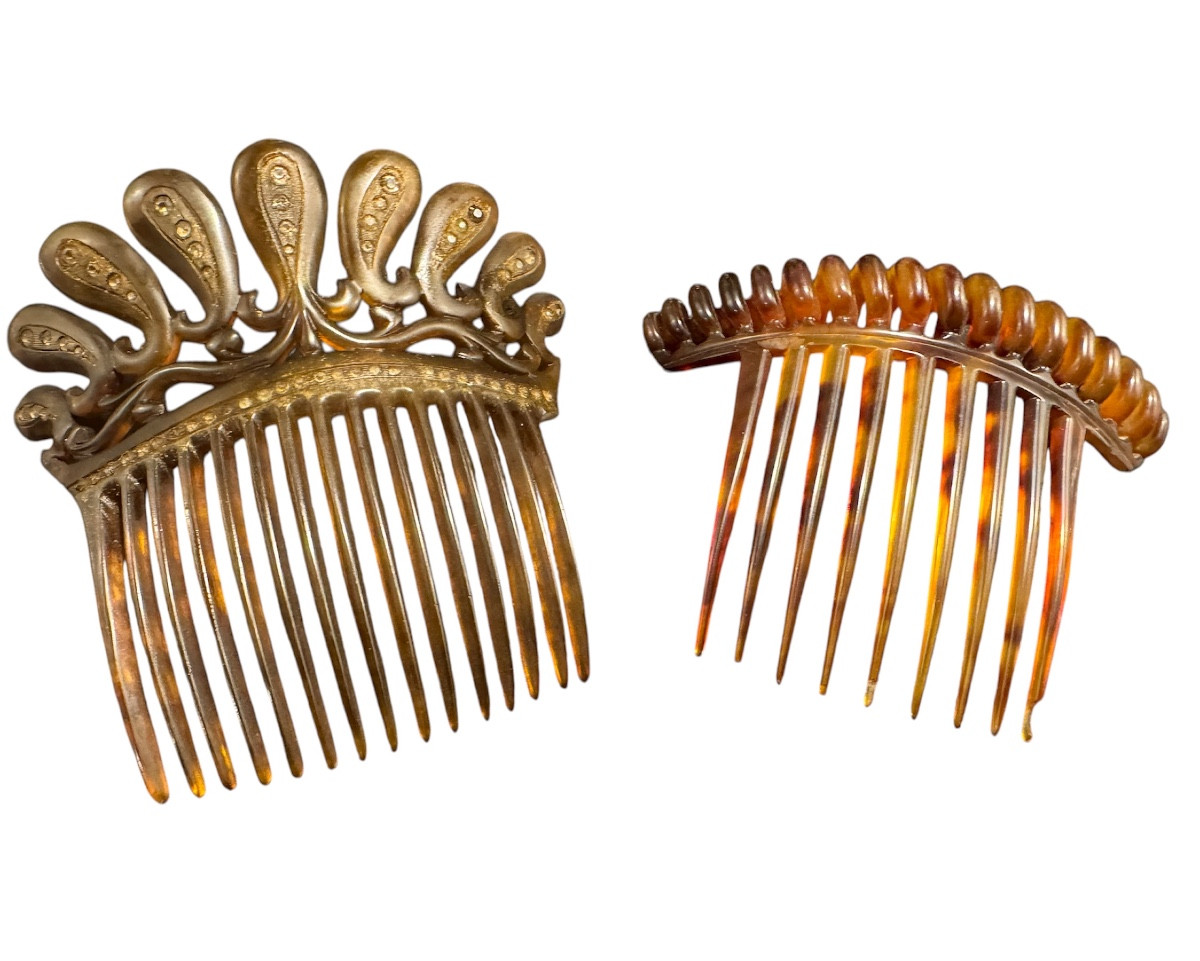Paire de peigne à cheveux 