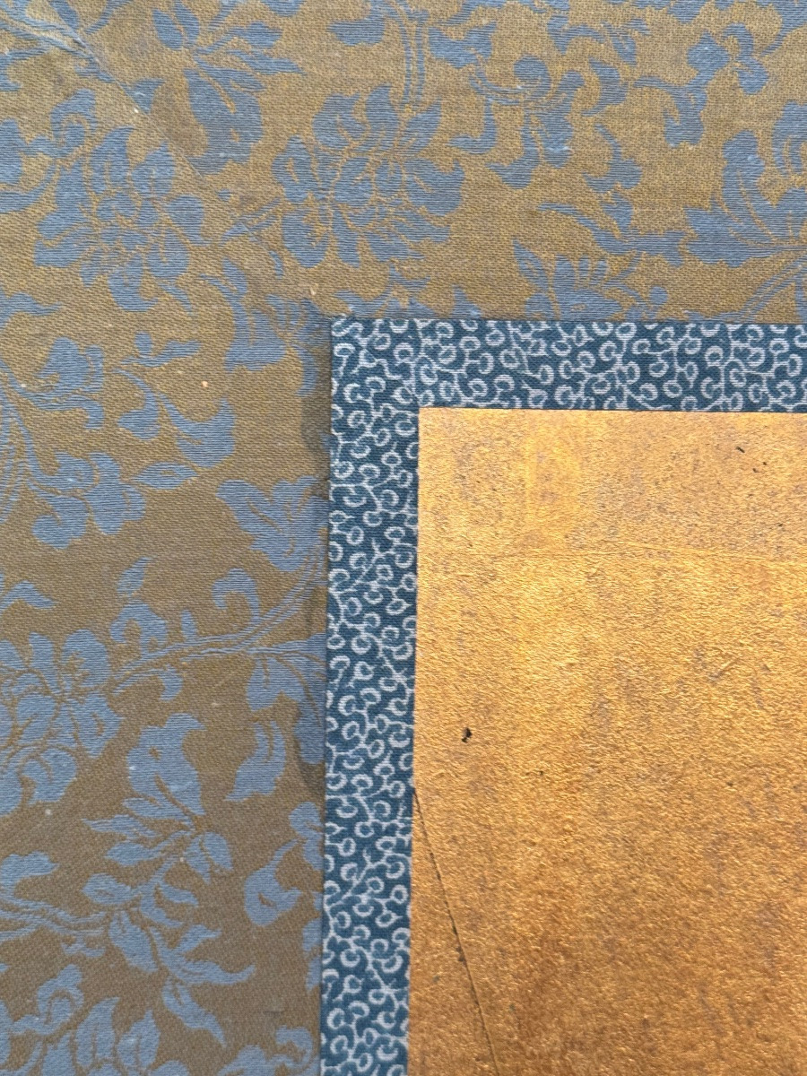 Six-panel Japanese Byobu Folding Screen With Gold Leaf-photo-1