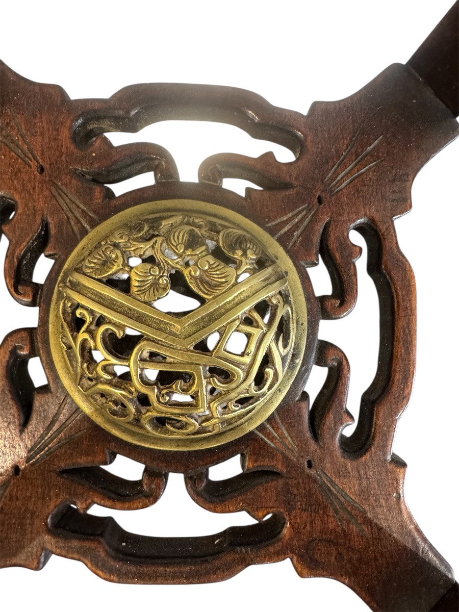 Sellette en bois sculpté et ornements en bronze Viardot-photo-4