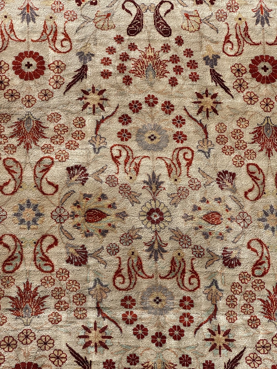 Tapis Goum soie noué main- Iran, 150x100 cm-photo-2