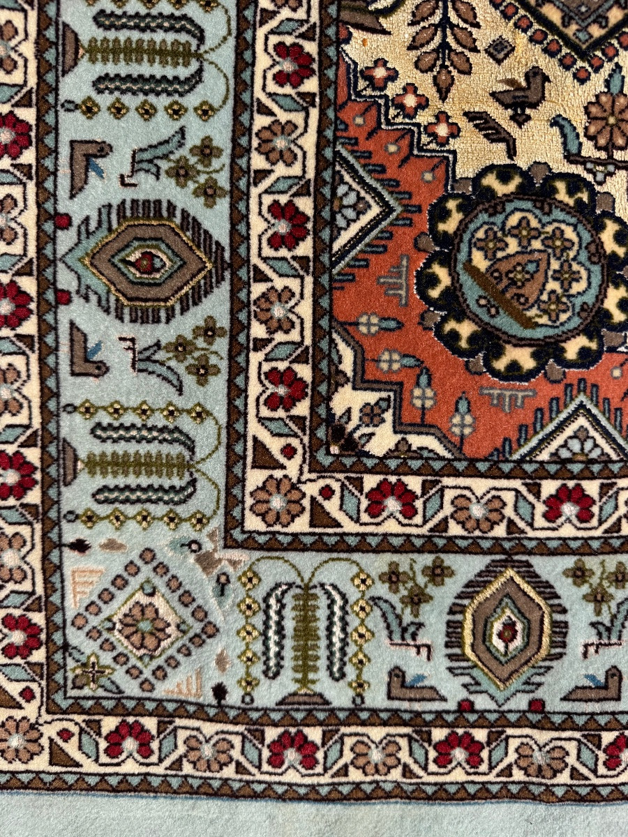 Tapis Ispahan signé – Laine et soie – 123 x 83 cm-photo-2