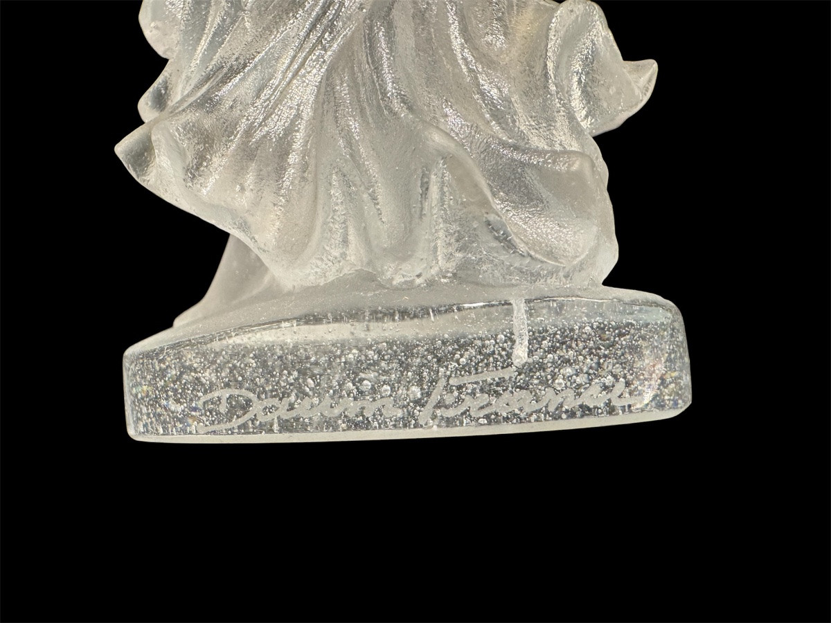 Daum France - Crystal Sculpture, Maternity, 20th Century, Signed-photo-4