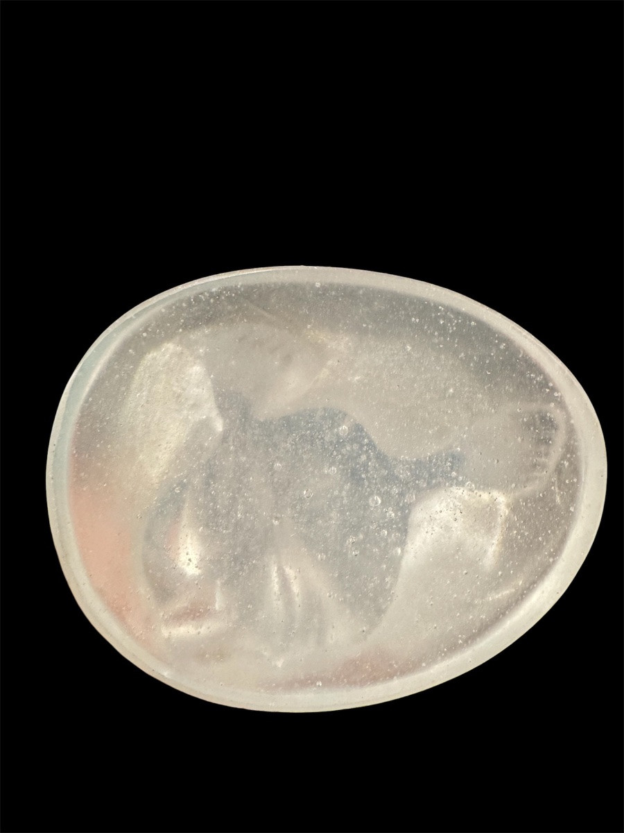 Daum France - Crystal Sculpture, Maternity, 20th Century, Signed-photo-4