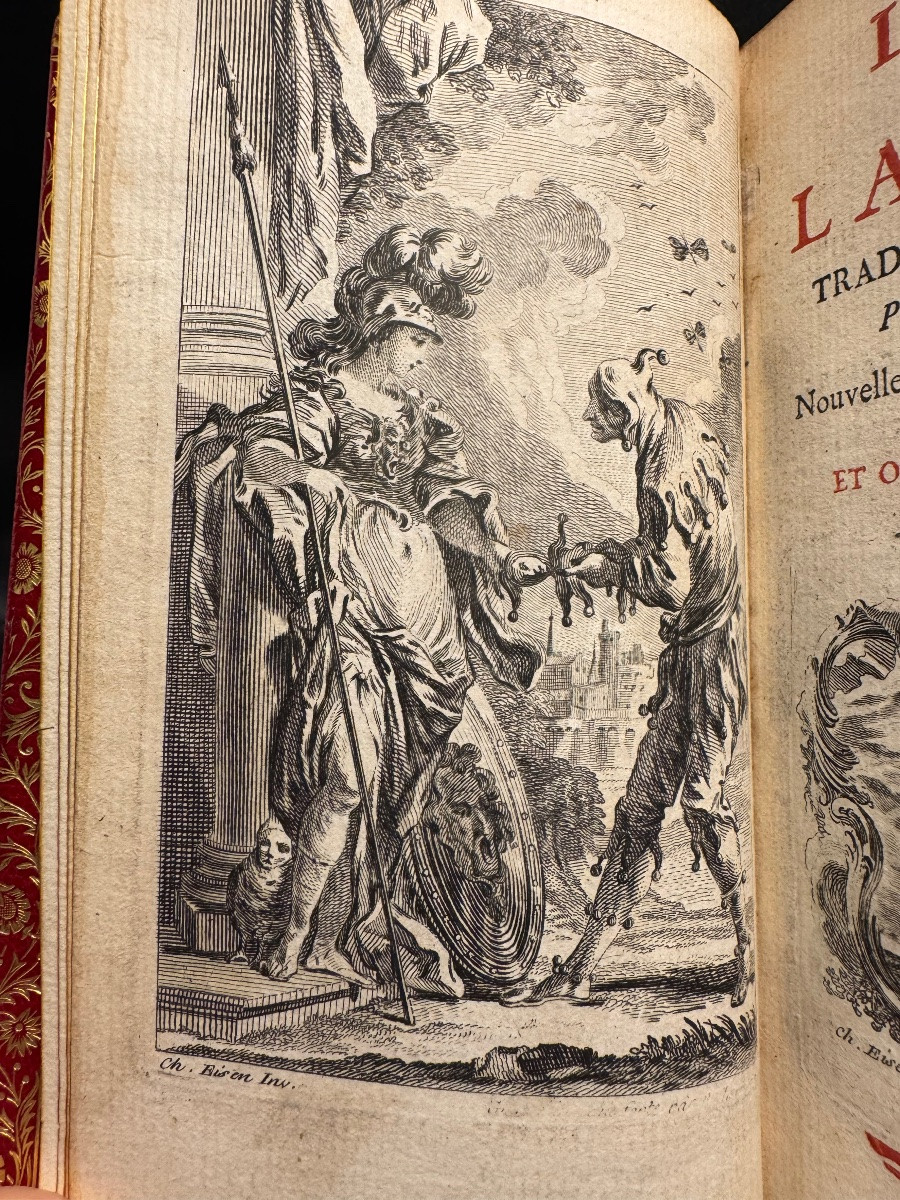 Érasme – L’Éloge de la Folie – 1751 – Reliure plein cuir d’époque – Illustré-photo-2