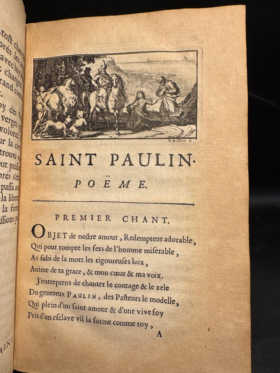 Charles Perrault - Saint Paulin évêque De Nole - 1686 - Original 17th Century Edition - Reliur-photo-2