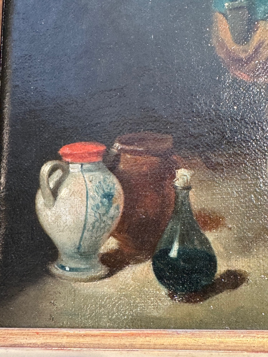 École flamande XIXe – L’Opération chirurgicale, d’après David Teniers le Jeune-photo-3