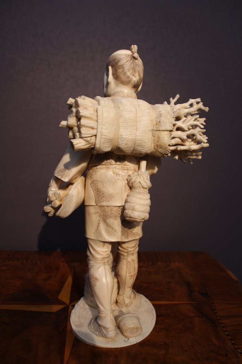 Grand Okimono Bucheron-photo-2