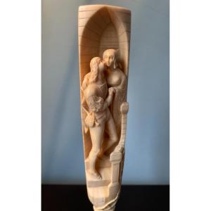 Umbrella Handle In Ivory Representative Romeo And Juliet