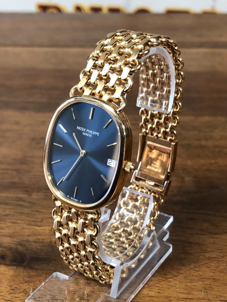 Patek Philippe Golden Ellipse Gold 18k Quartz Watch-photo-4
