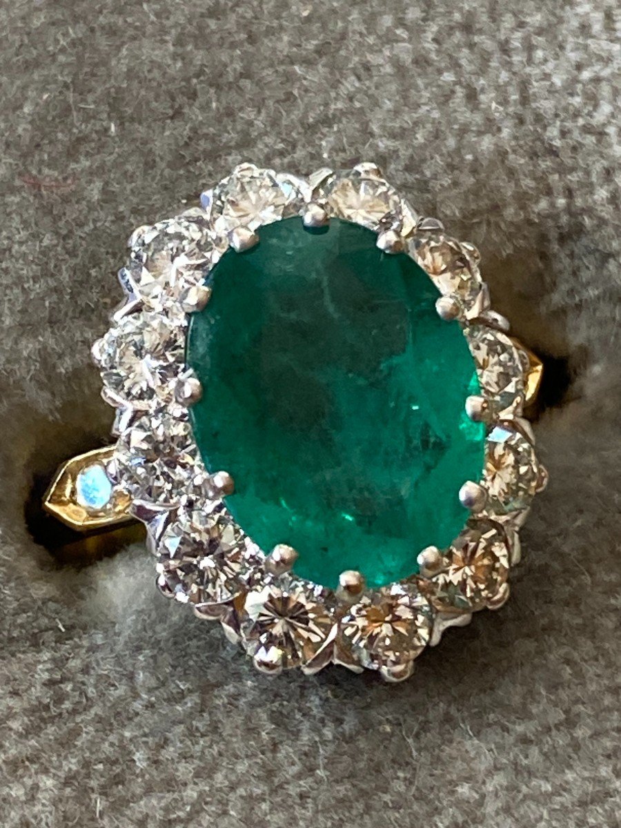 Bague Pompadour Emeraude Ref 324E116