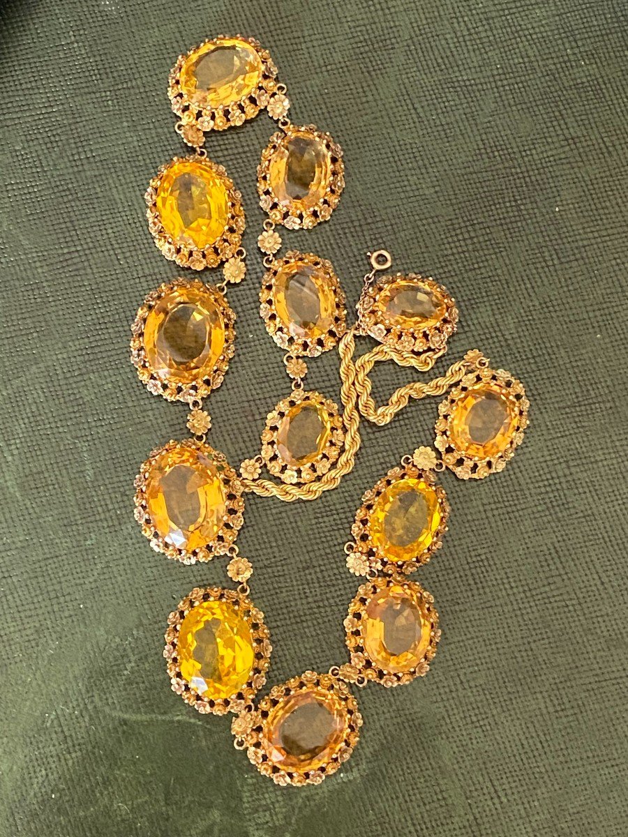 Collier De Citrines Ref 354.63-photo-3