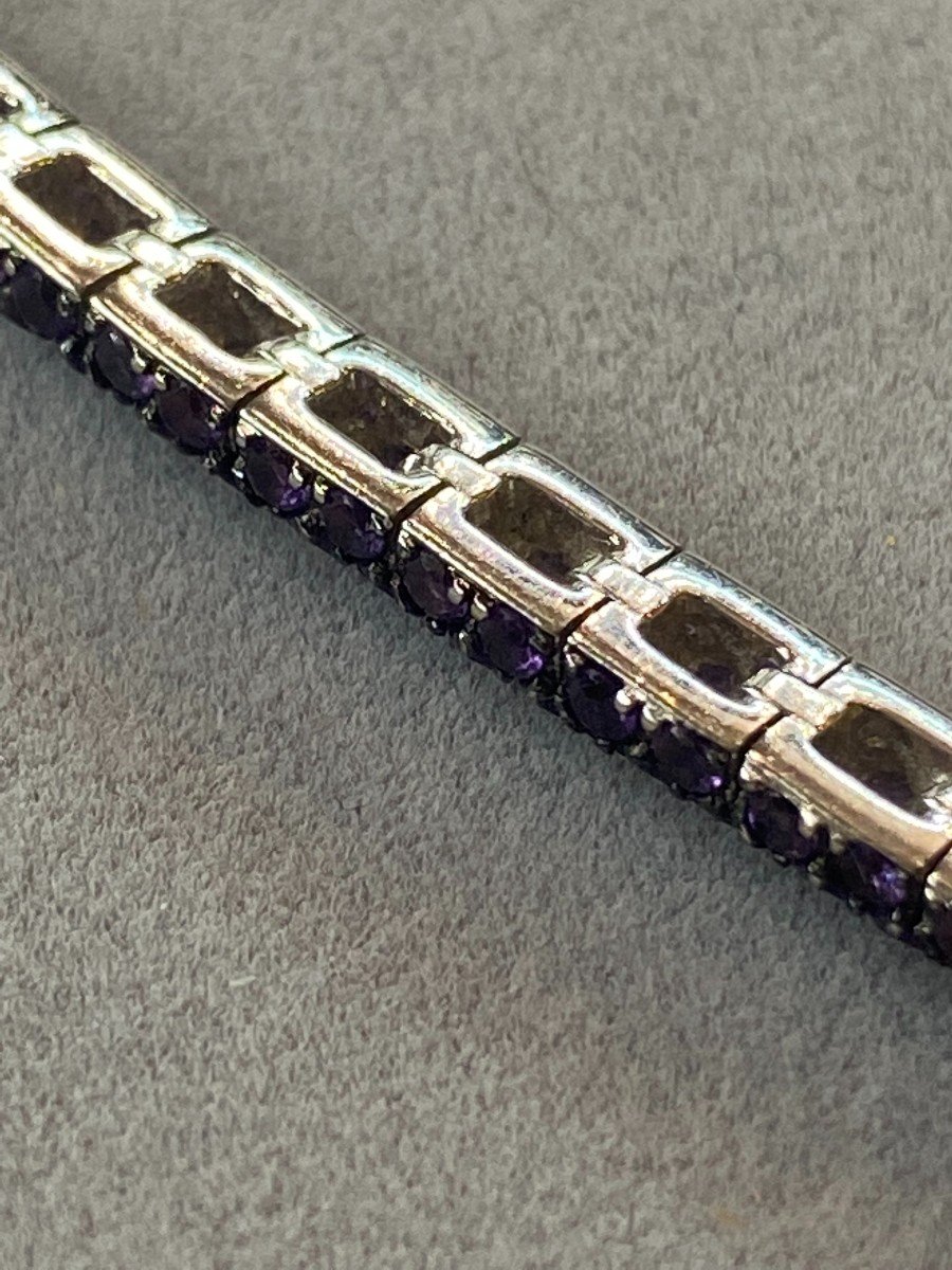 Amethysts And Tsavorites Bracelets-photo-3