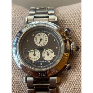 Pasha Steel De Cartier Watch Ref 129.7