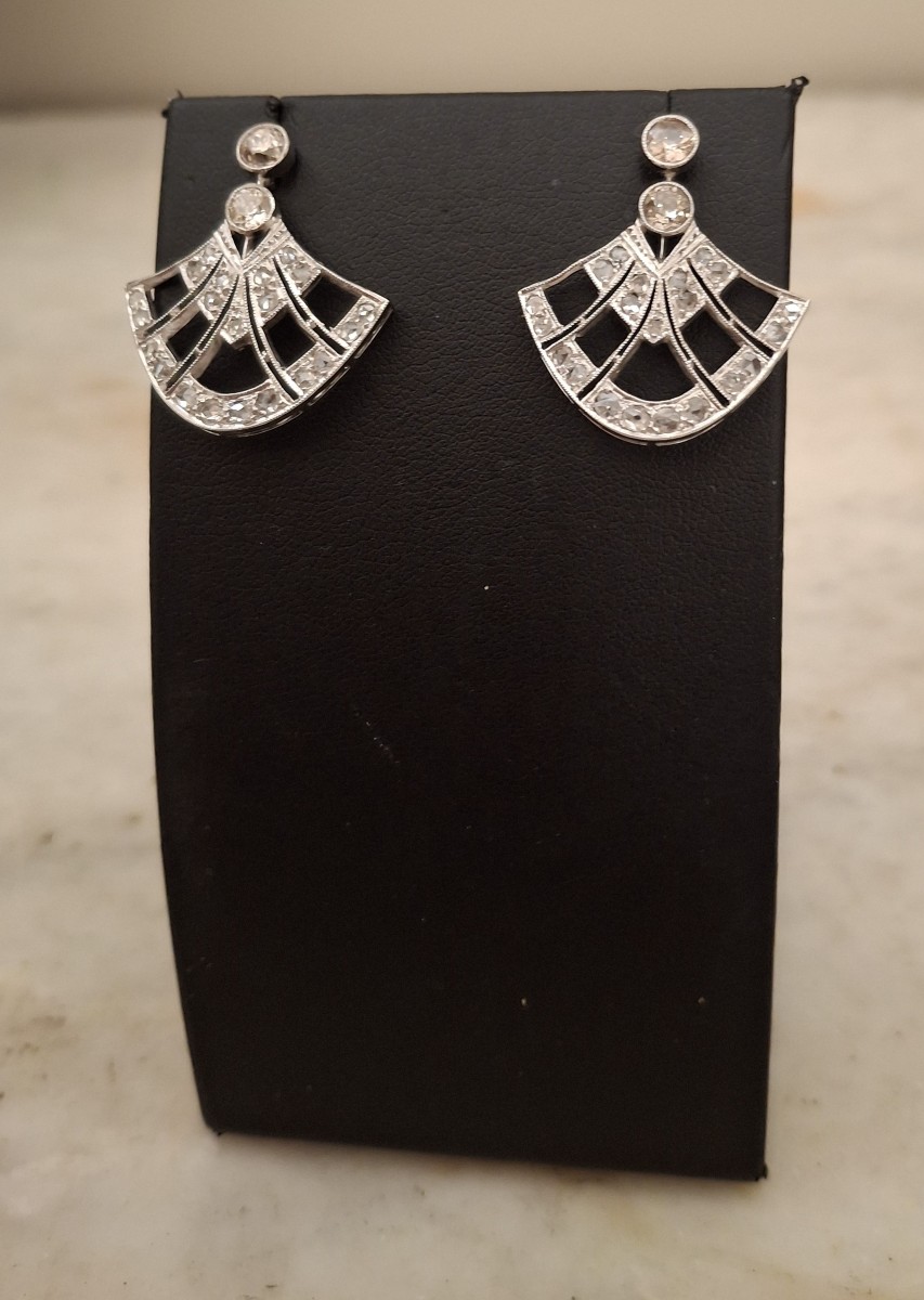 Boucles d'oreille diamants
