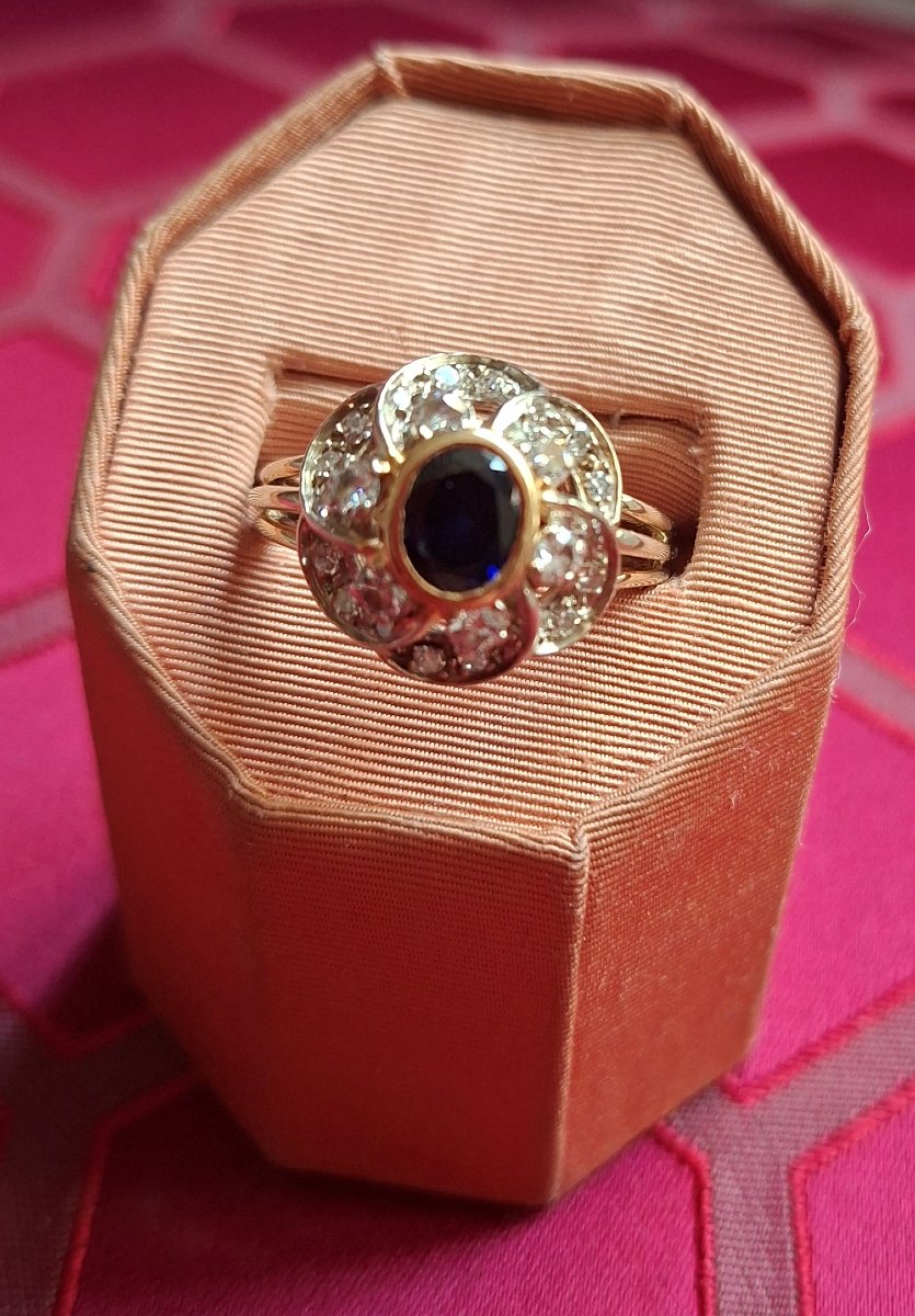 Diamond Sapphire Ring-photo-4