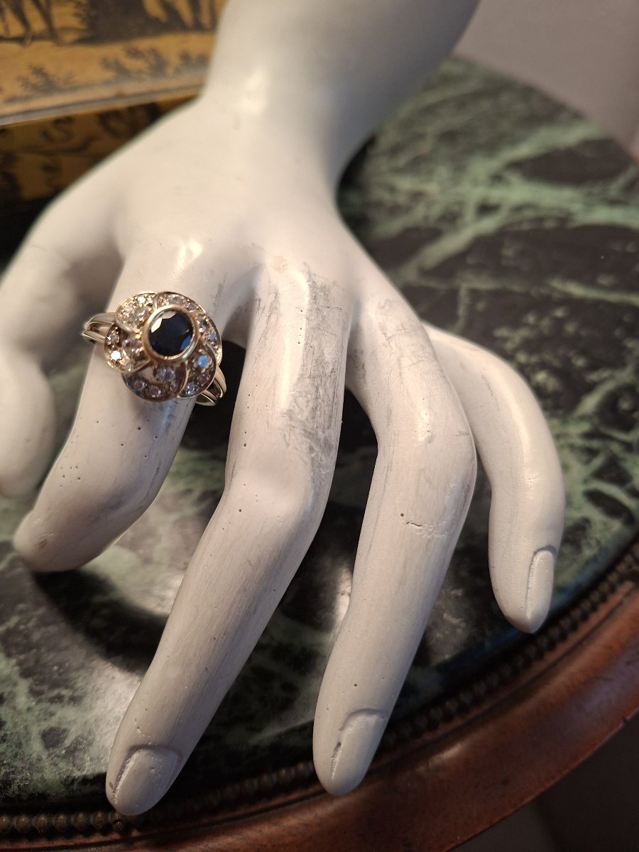 Diamond Sapphire Ring-photo-2