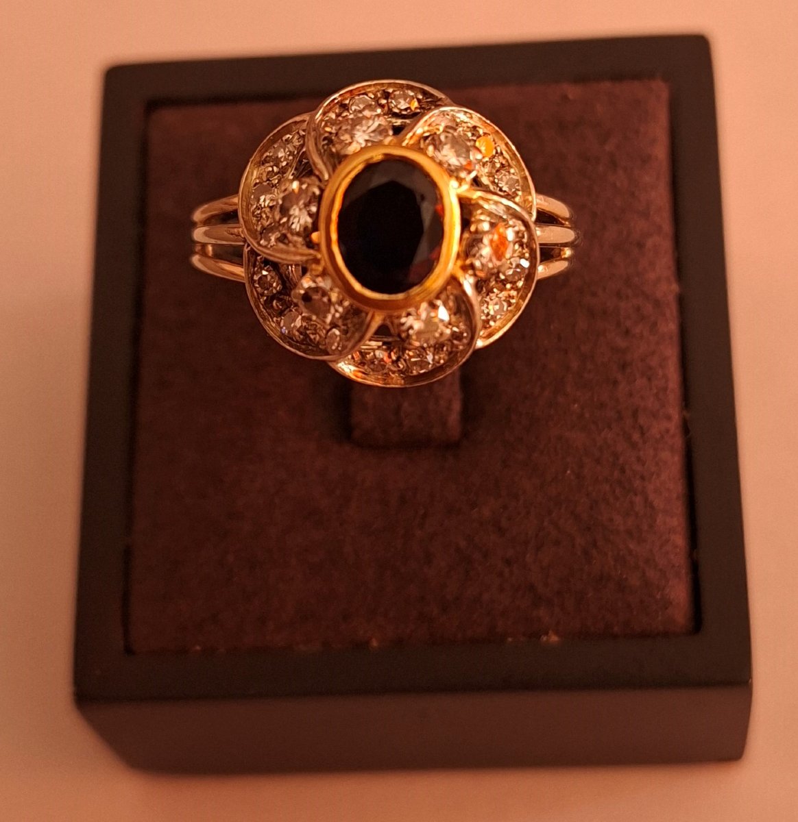 Diamond Sapphire Ring-photo-3