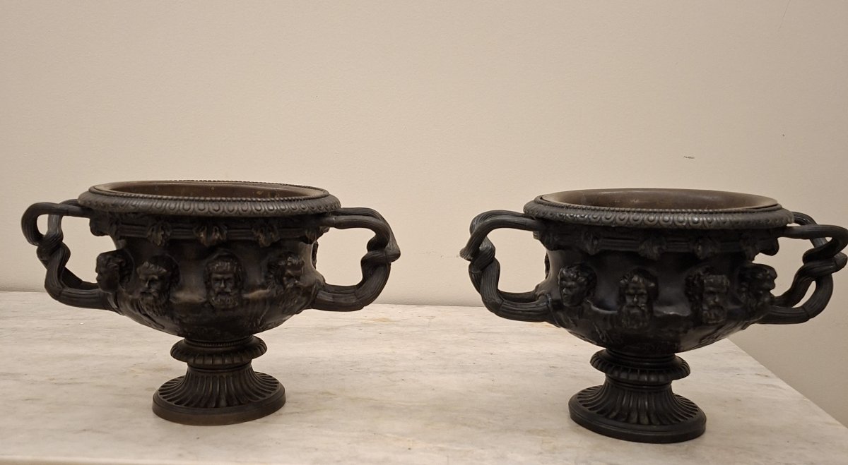 Pair Of Bronze Vases-photo-2