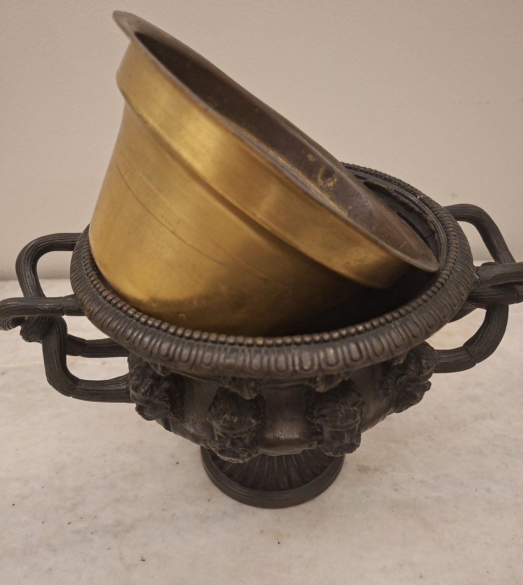 Pair Of Bronze Vases-photo-3