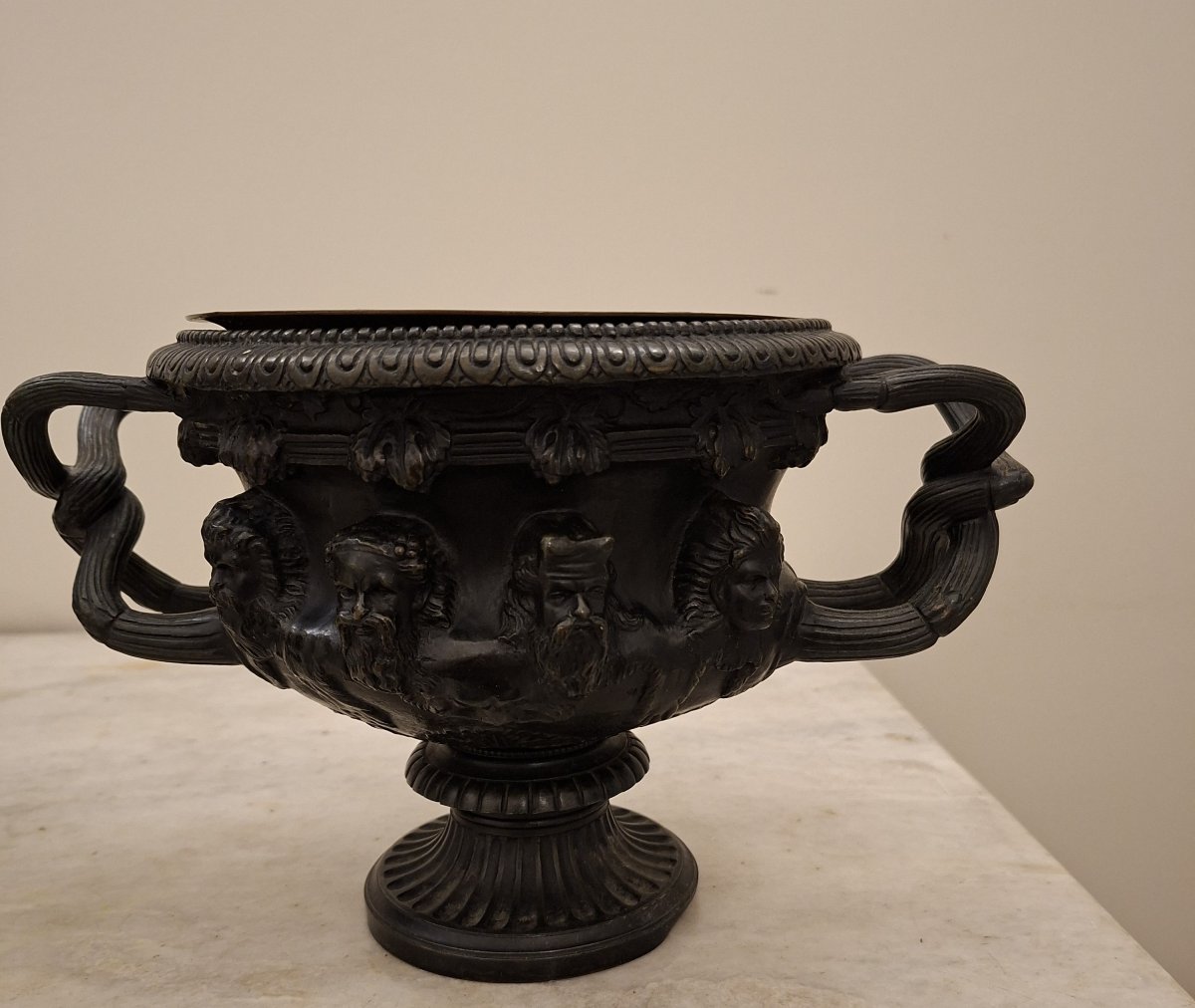 Pair Of Bronze Vases