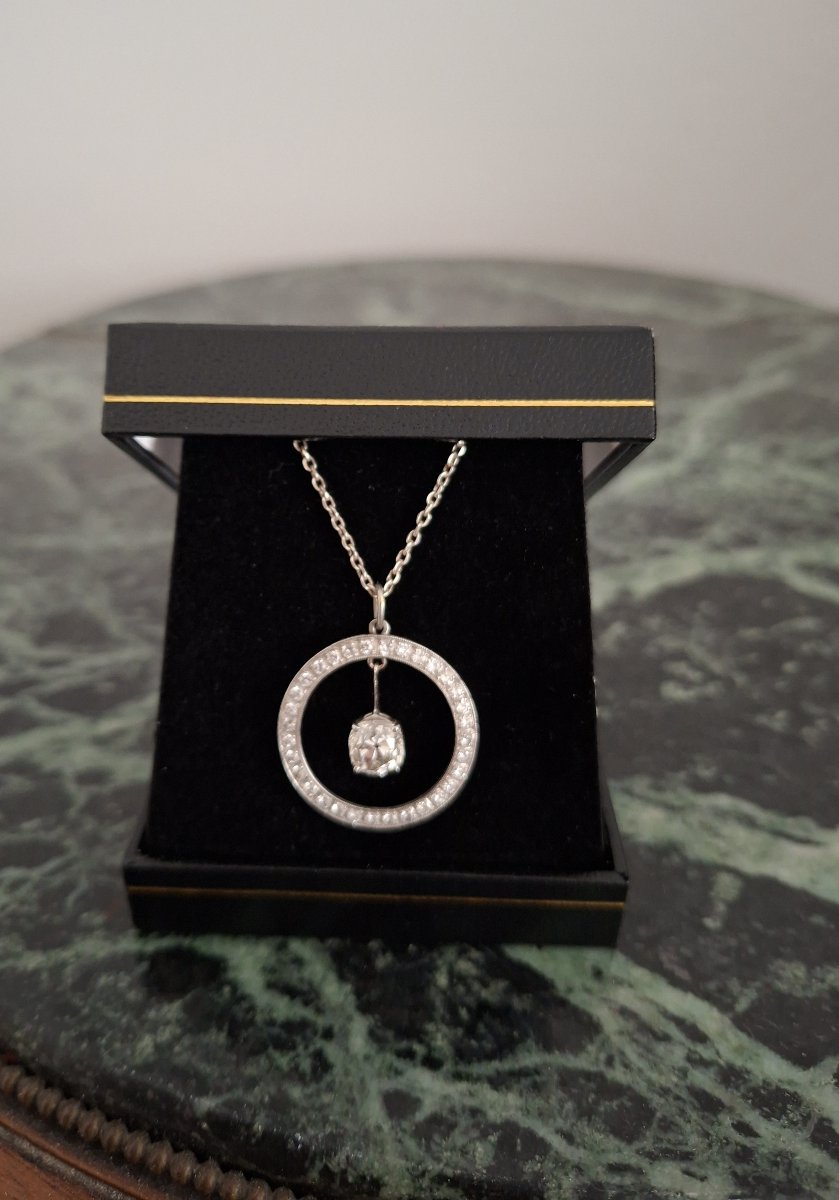 Pendentif or et diamants-photo-2