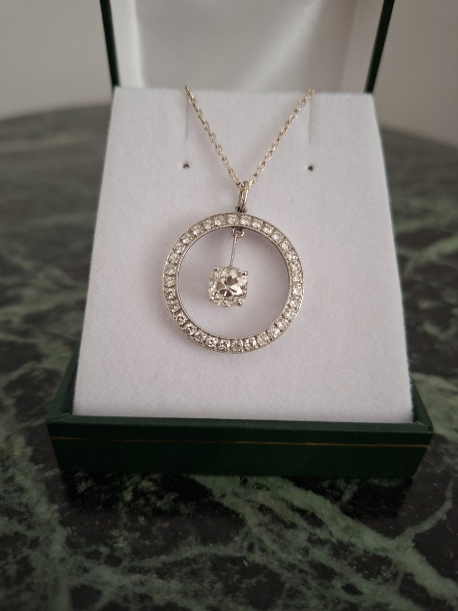 Pendentif or et diamants-photo-3