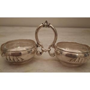Double Silver Salt Shaker