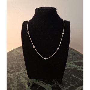 Collier or et diamants