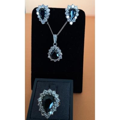 Diamond Sapphires Set