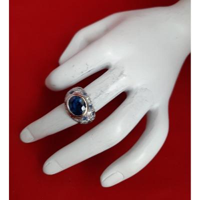 Sapphires And Diamonds Ring