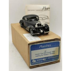 Plumbies No. 42 Horch 830 Coupe 1930 Miniature Metal Kit In Its Box Scale 1/43
