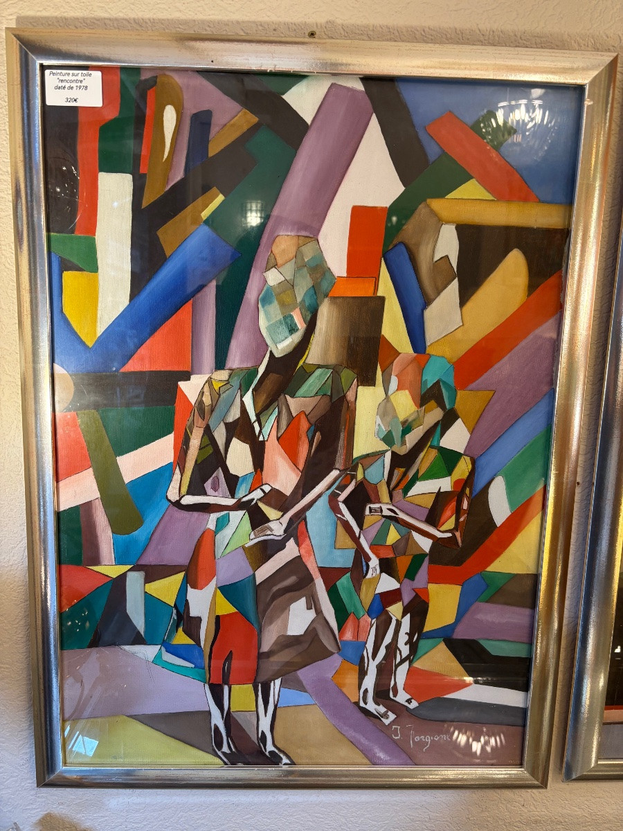 Pair Of Framed And Signed Paintings 1978 & 1980-photo-1