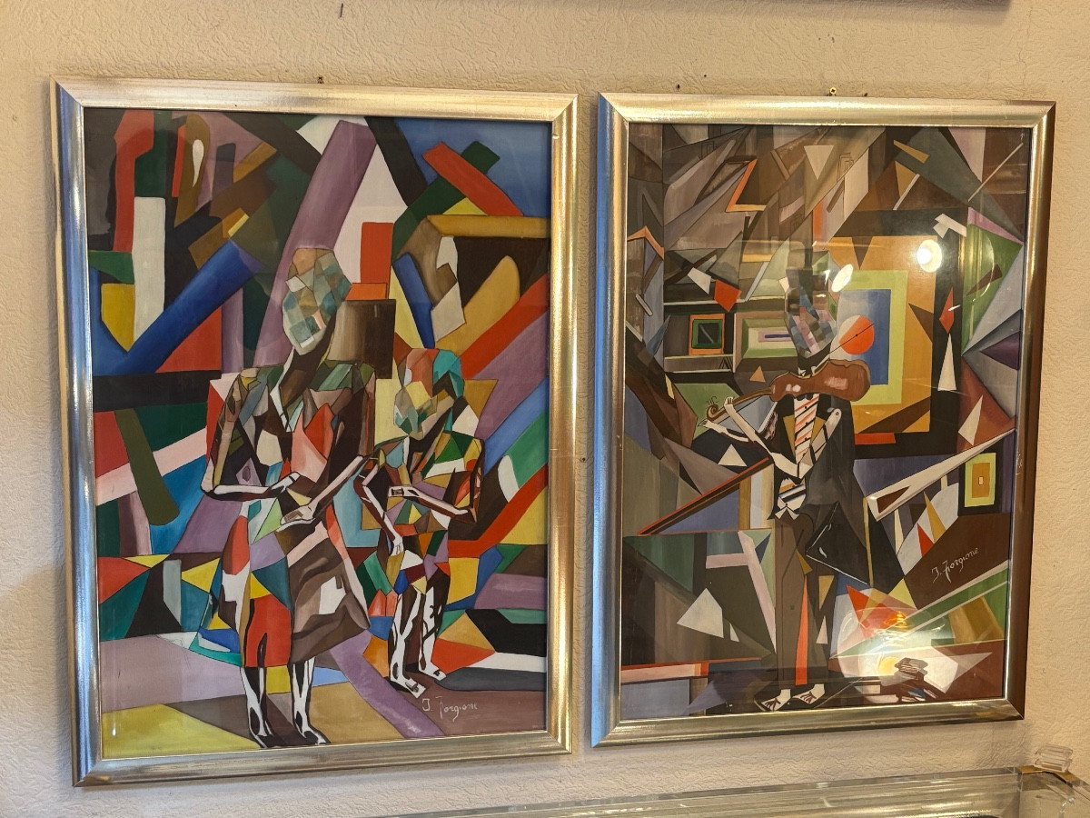 Pair Of Framed And Signed Paintings 1978 & 1980