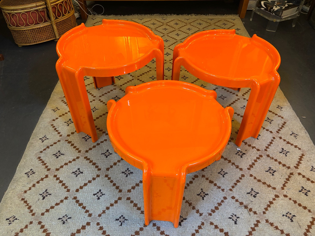 3 Tables Gigognes Kartell De G. Stoppino 70’-photo-1