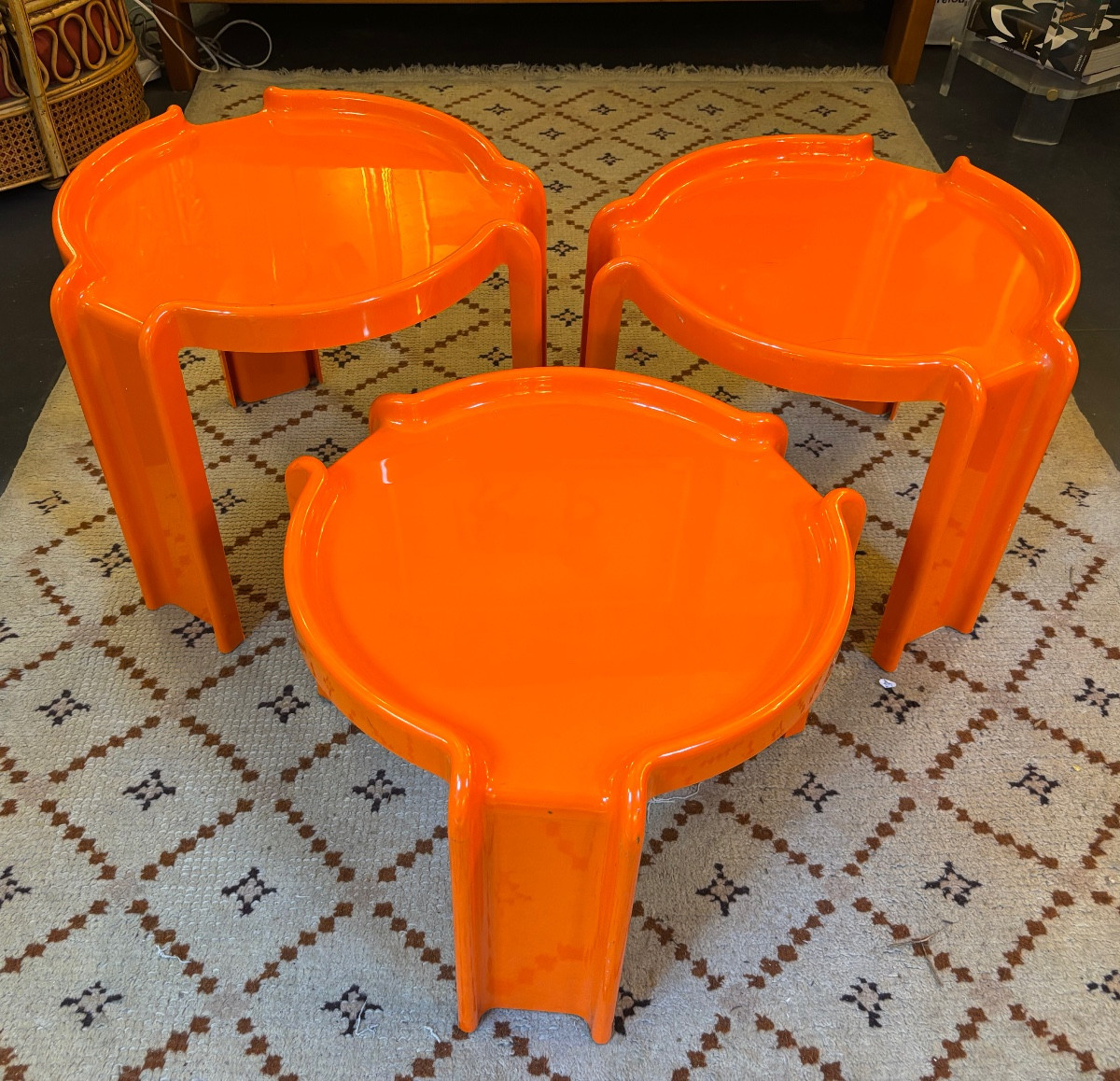 3 Tables Gigognes Kartell De G. Stoppino 70’