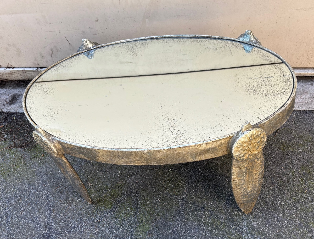 Table Basse Ovale "Barbare" Nicolas Blandin