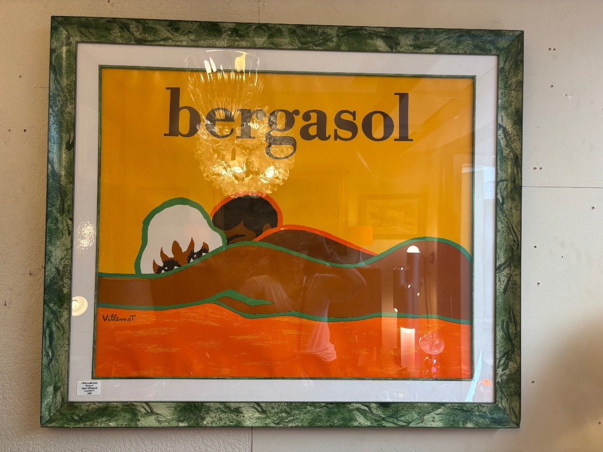Framed Poster "bergasol" From The 70s-photo-2