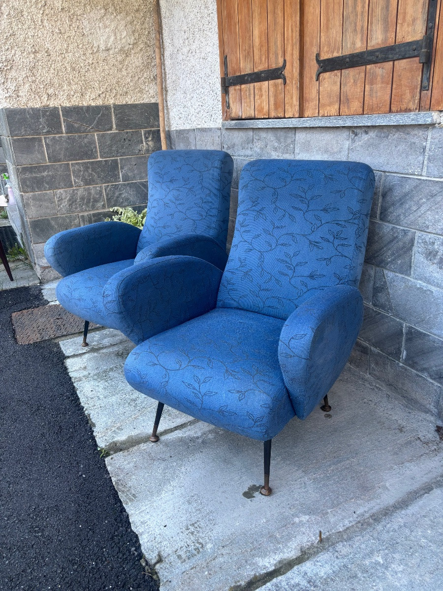 Paire de fauteuils Italie 1960-photo-3