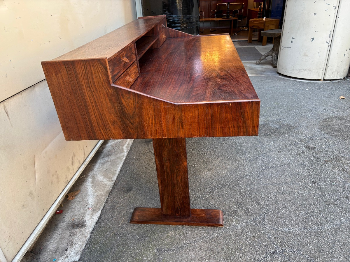 Bureau moderniste en palissandre dans le goût de Gianfranco Frattini – Années 1950-photo-3