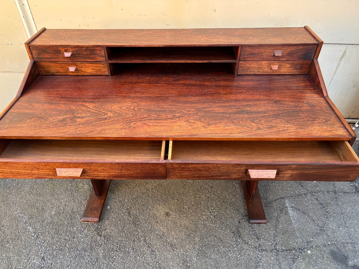 Bureau moderniste en palissandre dans le goût de Gianfranco Frattini – Années 1950-photo-5