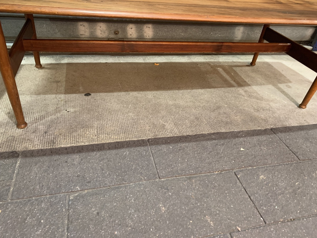 Table basse en teck design scandinave – années 1960/70-photo-4