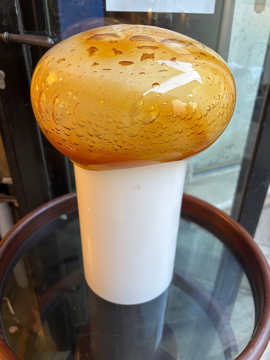 Murano Glass Table Lamp Attributed To Gino Vistosi – Italy, Mid-20th Century-photo-1